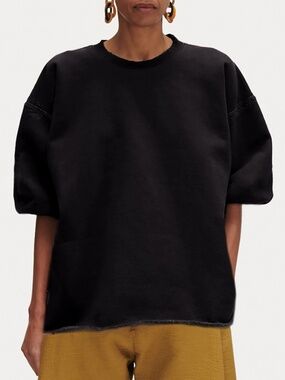 Rachel Comey cotton fondly sweatshirt black ink fond mingle top xs s m l xl O/S